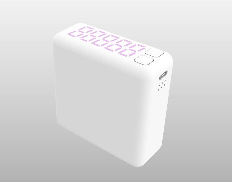 不忘计数器亮屏侧面渲染图